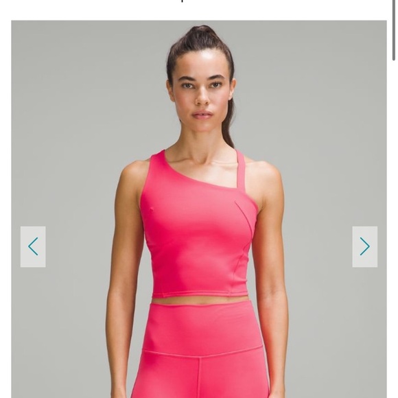 Lululemon Everlux Asymmetrical Tennis Tank Top Lip Gloss Size 4 - Picture 8 of 8